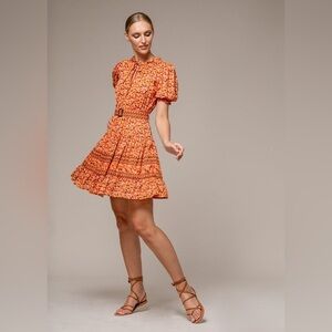 AYLA MINI DRESS IN NECTAR FLORAL